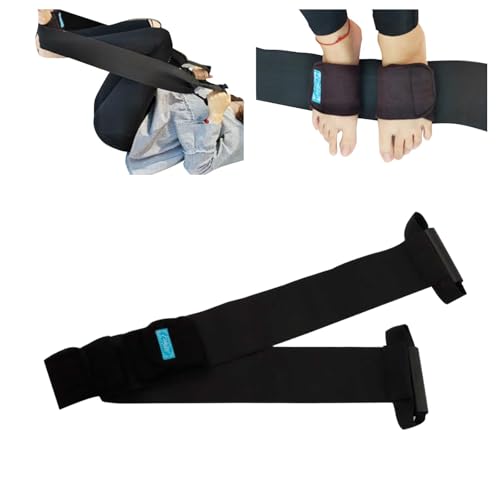 Stretch Bands for Exercise – Leg Stretching Strap for Physical Therapy, Hands-Free/Manual Options for Elderly Rehabilitation Bedridden Patients Lower Limb Myasthenia Surgery Recovery (2 Feet) - color: 2 Feet