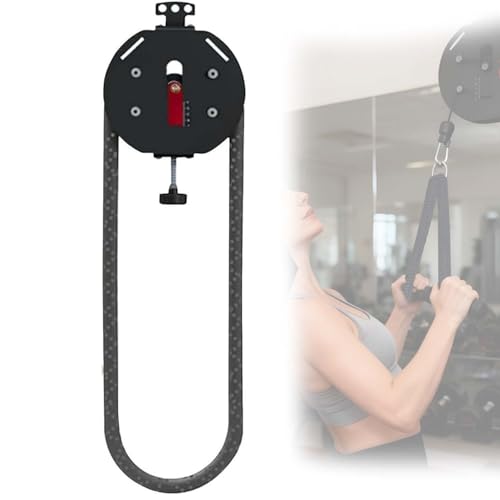 Endless Rope For Body Coordination, Infin-ity Rope Machine With 4m/14ft Rope, No Drilling Hook Mount Setup On Door, Tree Or Pole – 3-30kg Resistance, Engages Your Forearms, Biceps - color: Black+Red
