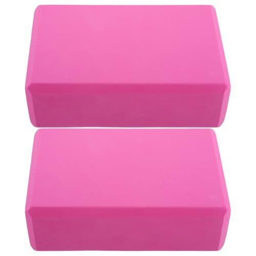 Veemoon 2pcs Non-slip Eva High-density Yoga Blocks for Stability and Balance, Lightweight Foam Bricks for Pilates, Stretching, and Yoga Training, Suitable for Adults