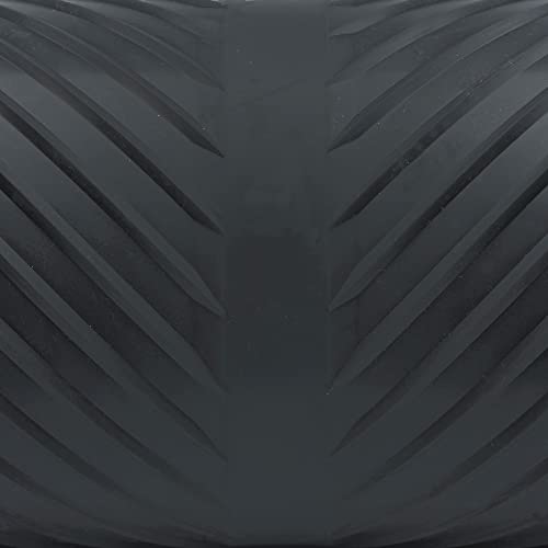 Indoor/Outdoor Rubber Runner Mat, Door Mat For Floor Protection, 27" X 6', Black (9A-110-27C-6)