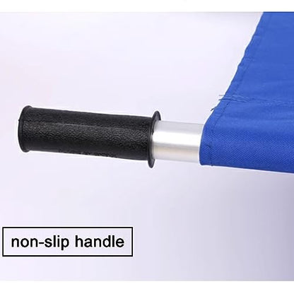 Portable Aluminum Stretcher, Ox Cloth Folding Spine Board, Emerncy Basket, Lightweight Stretcher for Outdoor First Aid, Blue 200x53cm - color: Blue