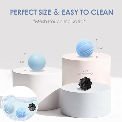 3-Piece Silicone Lacrosse Ball Set for Deep Tissue and Trigger Points - Smooth, Textured, and Spiky Massage Balls for Myofascial Release, Muscle Knots & Plantar Fasciitis - style: Silicone Smooth Lacrosse Ball Set
