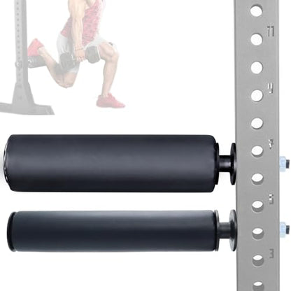 Single Leg Squat Roller/Nordic Hamstring Curl for Squat Rack Power Rack Attachments, Bulgarian Split Squat for Workout Esquipment Home Gym Accessories