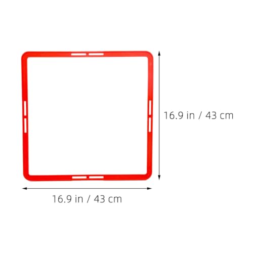 Yardwe 6pcs Square Agility Rings Speed Rings Youth Agility Footwork Training and Speed Hurdles Ladder Fitness Equipment Sport Workout Home Gym