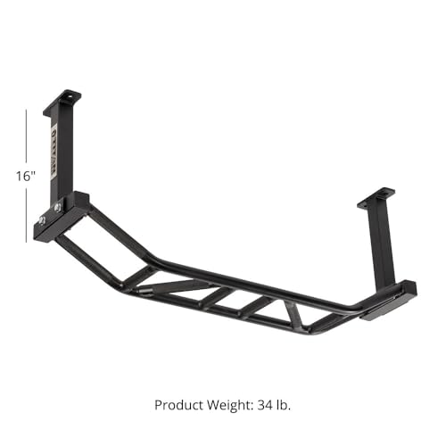 Titan Fitness Ceiling Mounted Multi-Grip Pull Up Bar, Monkey Style Chin Up Bar, Multiple Grip Options, Comfortable Knurled Handles, Home Gym Equipment, Extension Bolts Included
