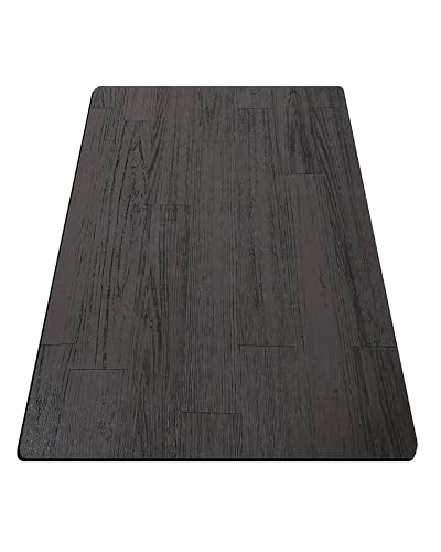 Rhino Mat Wood Grain Fitness Equipment Mat Made in USA - color: Walnut, size: 36"x78"