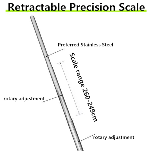 Adjustable Height Jump Trainer, Floor Standing Vertical Training Equipment, Measurement, Stable Base, Measurement Aid ()