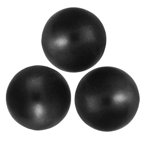 9 Inch Exercise Pilates Ball Mini Exercise Barre Ball for Yoga,Stability Exercise Training Gym Anti Burst and Slip Resistant Balls Physical Therapy Improves Balance, Core Strength - color: 3P-Black