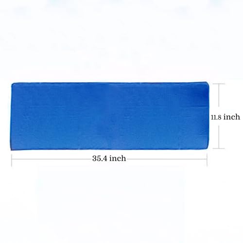 Cooling Towel for Sports, 40 x 12 inches, Chilly Ice Towels for Running, Yoga, Fishing, Sport, Workout, Gym, Fitness & More Activities, Especially for Summer - 5 Pack (Blue Set)