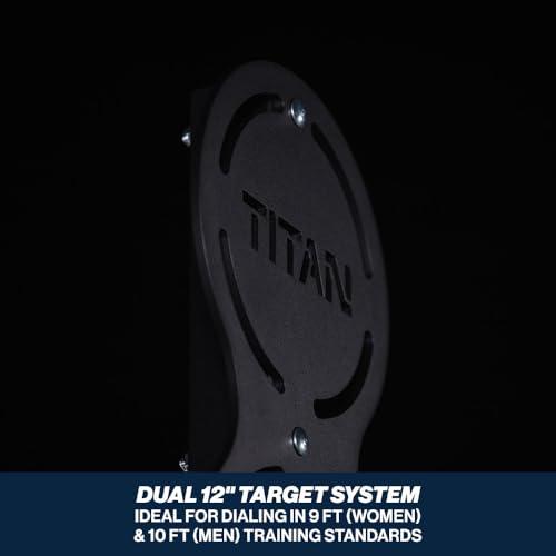 Titan Fitness Titan Series Rack-Mounted Double Wall Ball Target, Floating Target for Throwing Wall, Medicine & Plyo Balls, Competition Height Rack Attachment with Thick Steel Construction