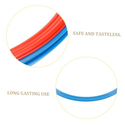 Happyyami 6 Pack Soccer Agility Rings Training Equipment Set for Boys and Girls Adults Abs Plastic Durable for Football Soccer Basketball Random Color
