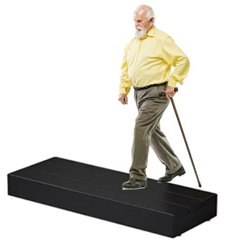 Indoor/Outdoor Step Stool, Weather-Resistant Wood Platform with Non Slip Pads for Bedside Porch Bathroom Doorway, Mobility Stepping Stools, No Assembly(A-LxWxh,100x40x20cm/40x16x8in)