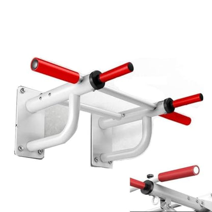 Wall-Mounted Horizontal Pull-Up Bar with Non-Slip Cotton Handles, Heavy-Duty Steel, 440lbs Load Capacity