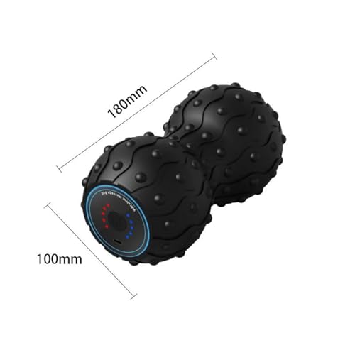 Rechargeable Vibrating Peanut Massage Ball – 5‑Gear Portable Foam Roller for Deep Tissue, Muscle Recovery, Yoga, Mobility & Full‑Body Relaxation,C - color: C