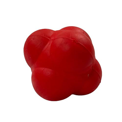 Amber Fight Gear Agility Bounce Reaction Ball for Exception Hand Eye Coordination Small Red