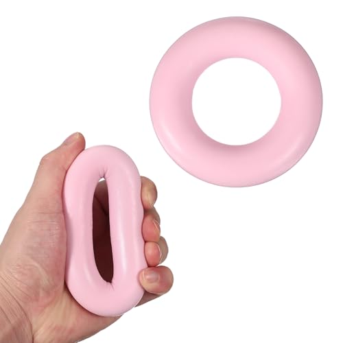 Grip Strength Trainer Rings, Portable Hand Grip Strengthener Finger Forearm Strengthener - Fitting for (Athletes/Rock Climbing/Workout/Fitness) - color: Pink, size: 3.5"
