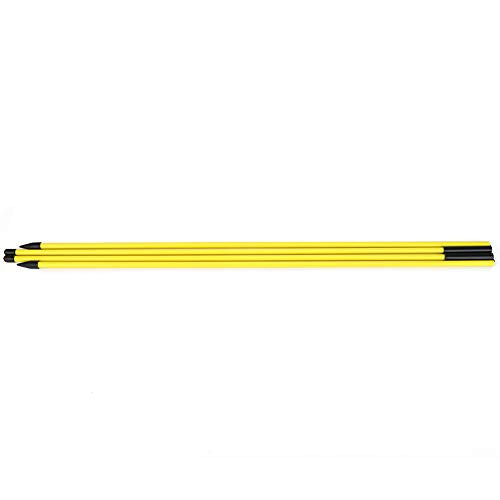 Alignment Stick, Fiberglass Practice Stick with PVC Tube, 2 Section 48.23 Inch Foldable Design, Swing Putting Line Setup Aid for Golfers Training