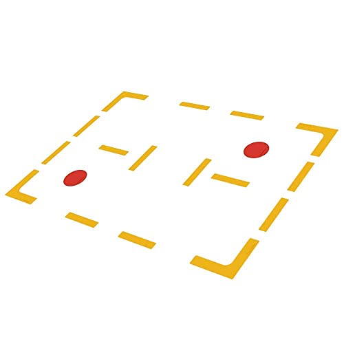 Court Line Marker Set Create Your Own Mini Pickleball Tennis Court (Yellow Court Marker)
