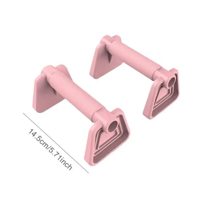 Push Up Bar Pushup Handles 1Pair Street Fitness Push Up Bar Thickened Handle PP Flatland Push-up Rack Pectoralis Major Stable Planche - color: Gray