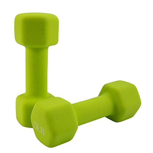 Saorzon Dumbbells Set of 2 Exercise Fitness Dumbbell for Home Gym Free Weights Hand Hex Dumb Bells