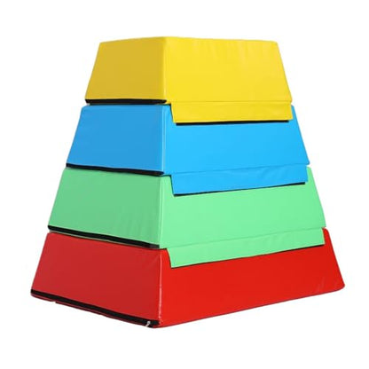 Jump Box Fitness Training Equipment Foam Enhanced Box Suitable for Stackable Soft Foam Jump Box Family Gym and Children's Exercise Jump Box - size: 80*45*20*65cm(31*18*8*26in)