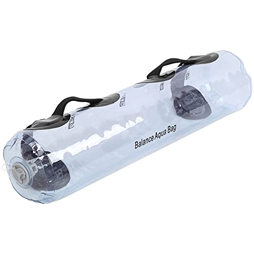 PVC Folding Yoga Weight Bearing Water Bag, Adjustable Aquabag for Fitness Training, Strength Muscle Workout with Calibration Marks, Soft Nylon Handle for Comfortable Grip, Portable