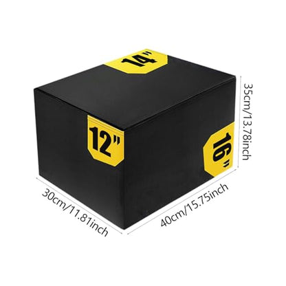 kowaku Training Plyometric Jumping Agility Box Exercise Conditioning Equipment with Cushioned PVC and Cotton Material Suitable for Home - color: Style A