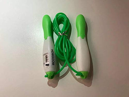 Jump Rope, Digital Weighted Handle Workout Jumping Rope with Calorie Counter for Training Fitness, Adjustable Exercise Speed Skipping Rope for Men, Women, Kids, Girls