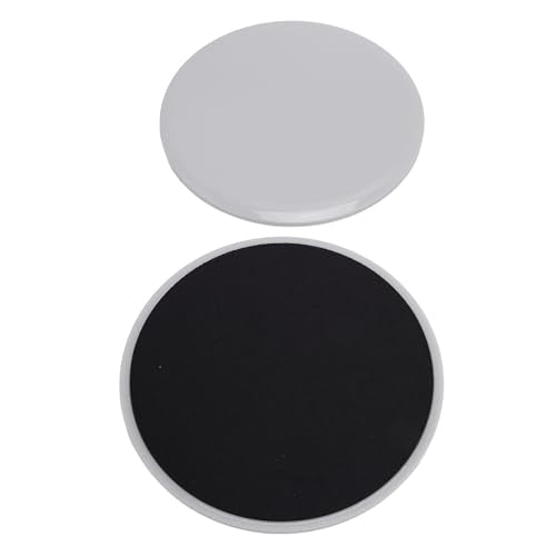 2 Core Sliders, Workout Discs for Home Gym Exercise, Foam Layer Stability Comfort Sliders with Compact Pads, Ideal for Full Body Fitness - color: Grey