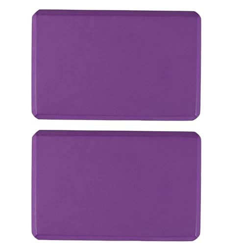 BESTonZON 2pcs Eva Non-slip Yoga Blocks High Density Foam Bricks for Stretching and Balance Training Lightweight Exercise Support for Pilates and Gymnastics