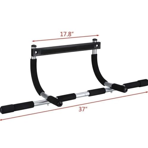 Heavy Duty Pull Up Bar for Doorway–No Screws, Multiple Grip Chin Up Bar for Home Gym Multi-Function for Push-Ups,Sit-Ups