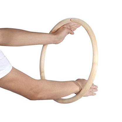 Wing Chun Rattan Ring (11 Inch) Natural Wood Wing Tsun Kung Fu Wrist Hand Legs Strength Martial Arts Training Equipment