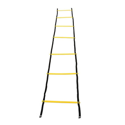 Speed Training Ladder, Portable Footwork Exercise Tackle for Football Soccer Sports (3.5m7 - Rung-Yellow)