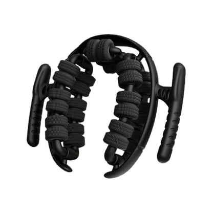 Generic Massage Roller Muscle Leg Relaxer 6 Axis 28 Wheel Circular Roller Lightweight PP Material Ergonomic Handle Suitable for Athletes Office Use