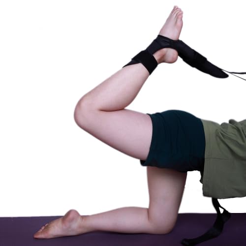 Leg Stretching Strap with Foot Loop, Double Strap Design, Non-Elastic, for Flexibility and Muscle Recovery
