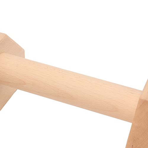Wooden Pushup Handles, Push Up Bar Calisthenics Equipment, Anti Slip Pushup Bar Handstand Parallettes Bars, Solid Wood Parallettes Bars for Floor Use,for Men and Women Home Workout(31*18*17 cm)