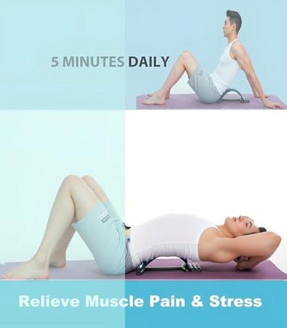 Multi-Level Back Stretching Device - Immediate Relief for Herniated Disc, Sciatica, Scoliosis,Lower and Upper Back Stretcher Support and Pain Relief
