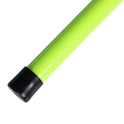 HolaHatha Agility Hurdle, Indoor Outdoor Sports Training Equipment for Track, Basketball, Football & Soccer - Height Adjustable, Bright Green