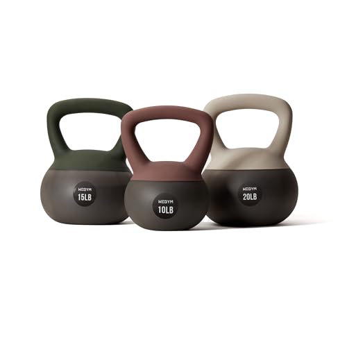 WeGym Soft Kettlebells and Kettlebell Sets for Home Strength Training - color: Mix-3 PCS, style: 10+15+20LB