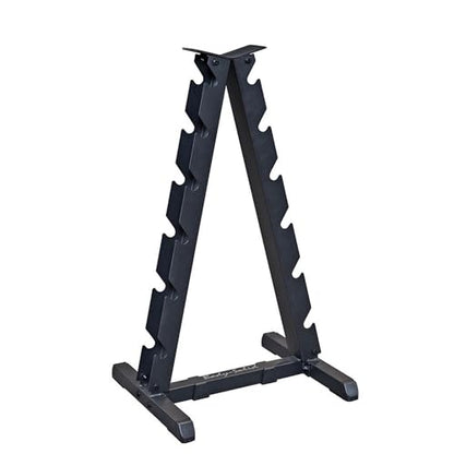 Body-Solid (GDR44B) Vertical Dumbbell Rack - Compact 6 Pair Hex Weight Stand for Home Gym - Heavy-Duty Steel Storage Rack