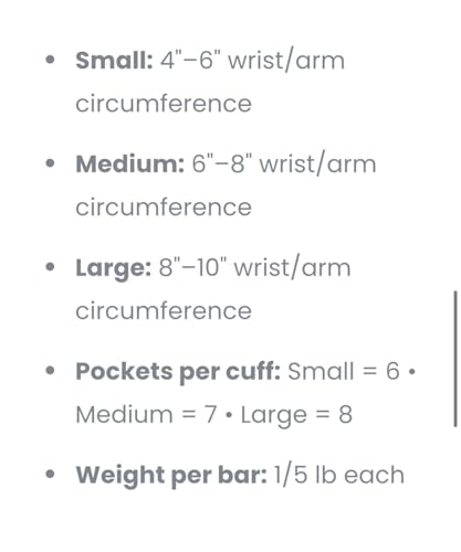 Adjustable Wearable Wrist Arm Weights for Walking, Fitness, and Physical Therapy