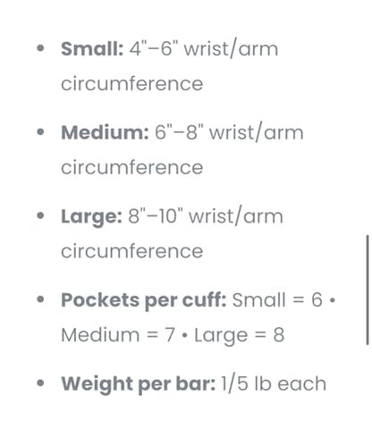 Adjustable Wearable Wrist Arm Weights for Walking, Fitness, and Physical Therapy