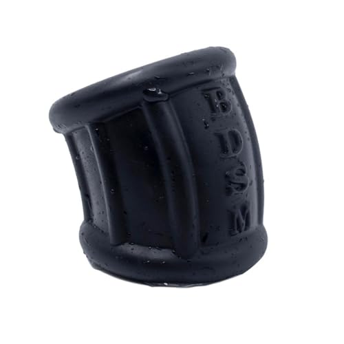 Silicone Cock Ring Ball Testicle Stretcher for Men-UFZ140(3pcs-Black) - color: 3pcs-black