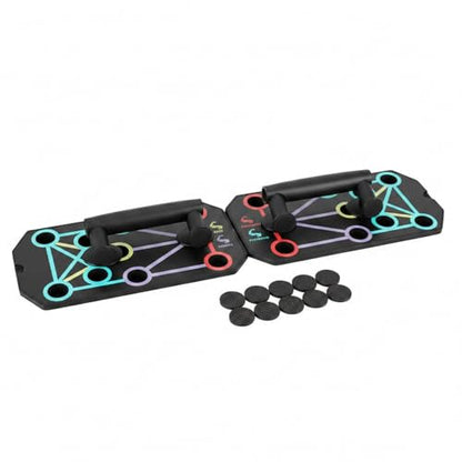 Foldable Push Up Board with Multi-Position Handles for Home Strength Training (1 PC)