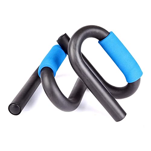 Push Up Bars Strength Training - Workout Stands with Ergonomic Push-up Bracket Board with Non-Slip Sturdy Structure Portable for Home Fitness Handle for Floor Workouts S-type Stand with Foam Grip for Chest Press, Gym Exercise, – 1 Pair