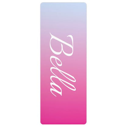 Custom Name Yoga Mat,Personalized Travel Yoga Exercise Mat,Non Slip,Perfect for Kids & Adults,Gradient Color D Series - color: Style 17