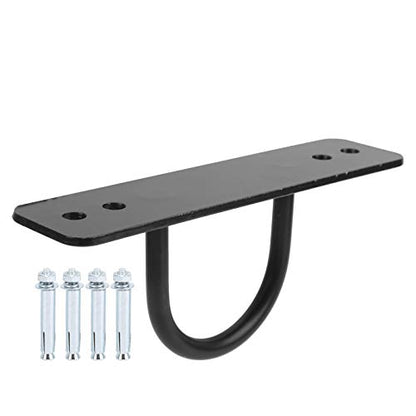Rope Wall Ceiling Mount Bracket Hook, Heavy Duty Hammock Hanger with Screws, Alloy Steel Swing Fixing Hook for Yoga Hammock Battle Rope Strength Training, Includes 4 Anchors