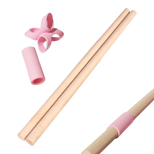 Yoga Stick, 2 Pieces Pilates Stretching Pole, Corrector Alignment Bar for Back Shoulder Training, Fitness Exercise Tool for Home Gym Office Studio Beginners Professionals - size: 80cm