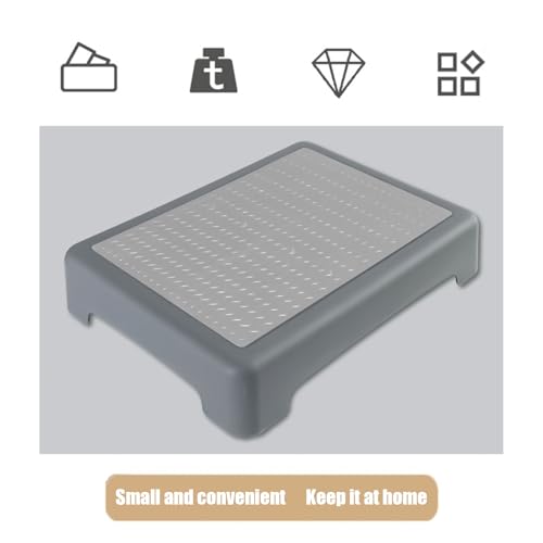 Shower Step Stool Safety Elderly Stepping Stool for Bed - color: Gray