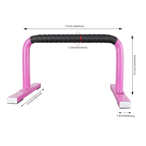 Strength Training Parallettes Push Up Bars, Pushup Handles Calisthenics Equipment for Home Workout, Anti-slip Gymnastics Bars, Handstand & Dip Bar for Outdoor Exercise